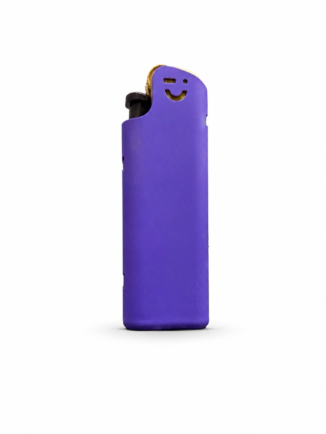 Smiley Matte Pocket Lighter Gold Accent Multi-Color Collection