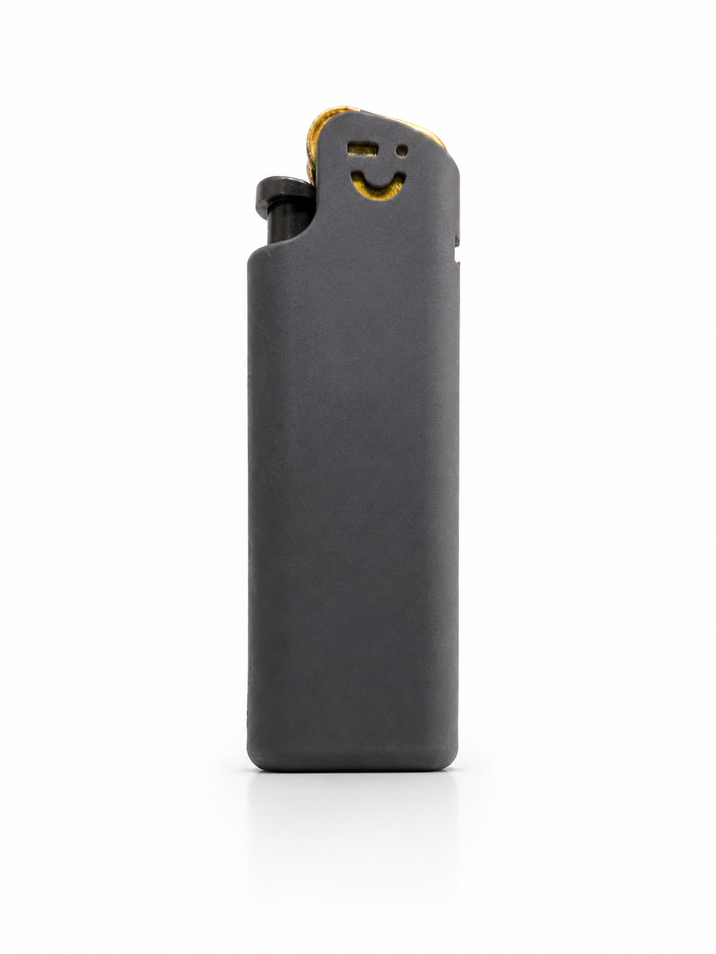 Smiley Matte Pocket Lighter Gold Accent Multi-Color Collection