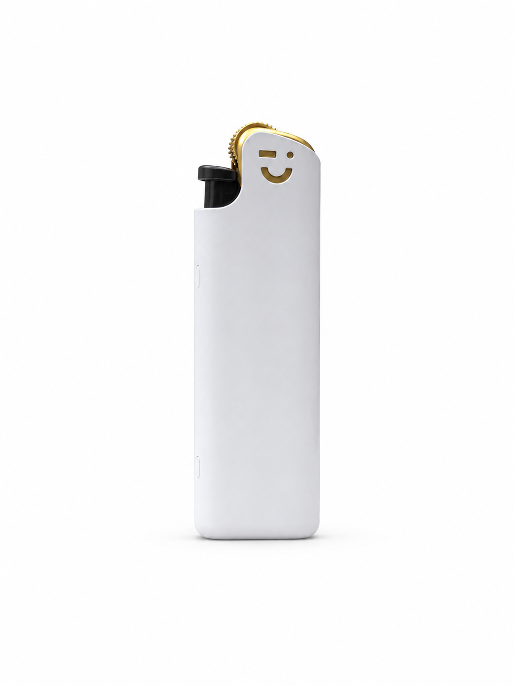 Smiley Matte Pocket Lighter Gold Accent Multi-Color Collection