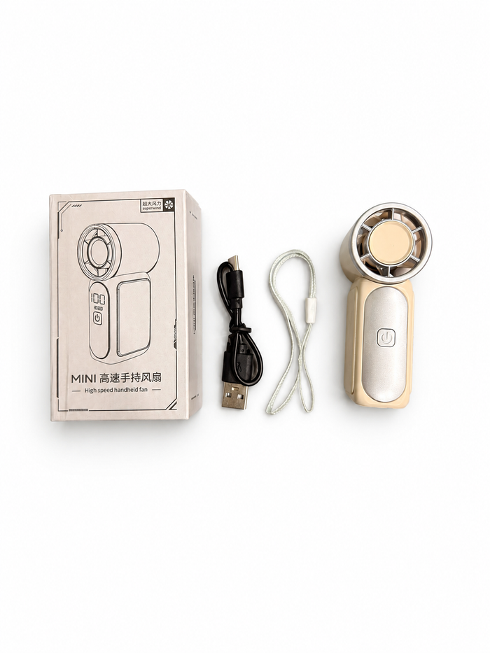 Mini High-Speed Handheld Fan – Portable Rechargeable Cooling Fan