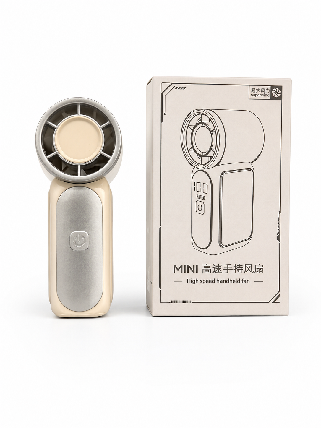 Mini High-Speed Handheld Fan – Portable Rechargeable Cooling Fan
