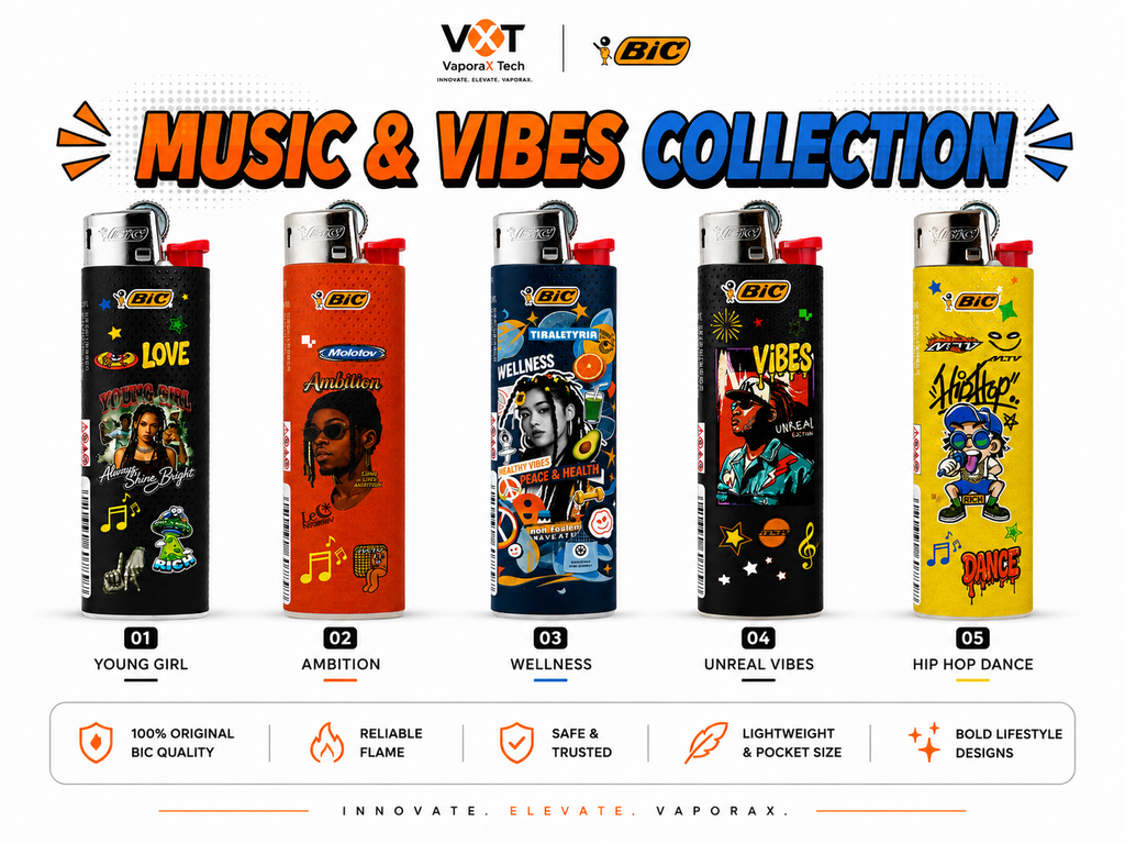 BIC® Textured Printed MUSIC & VIBES COLLECTION